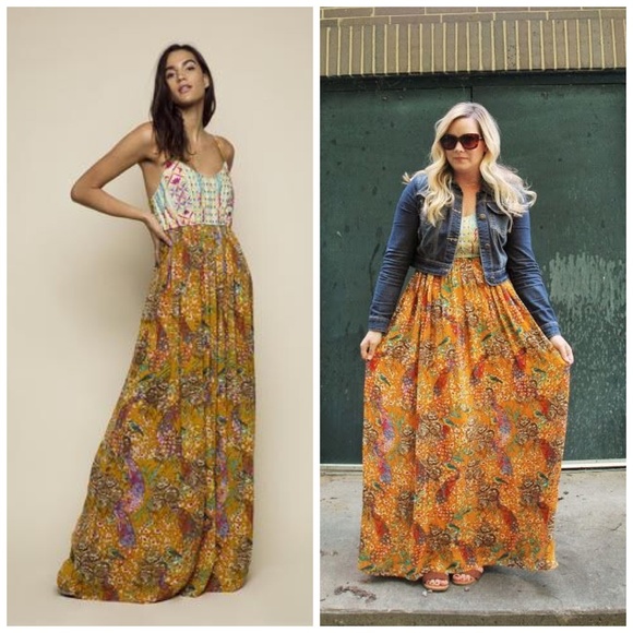 Anthropologie Raga Parkland Embroidered Maxi Dress - Picture 8 of 8